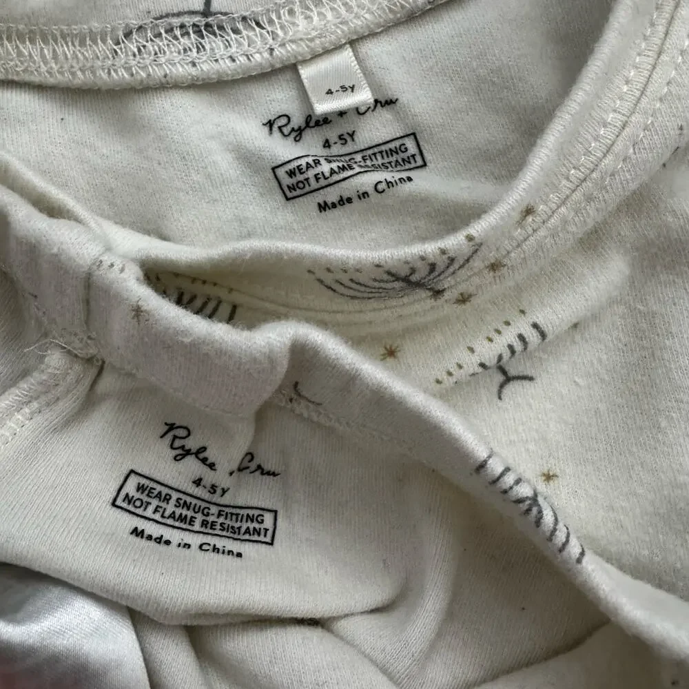 Rylee + Cru Hanukkah Long Sleeve Organic Pajamas